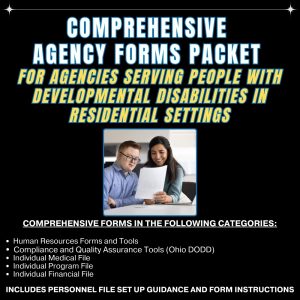 Developmental Disabilities Residential Support Agency Comprehensive Forms Packet