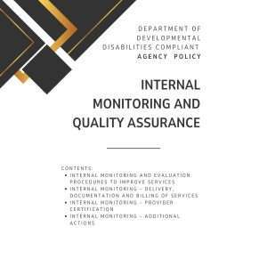 Internal Monitoring and Quality Assurance Stand Alone Policy