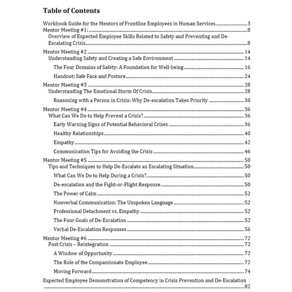 Safety For Everyone: Crisis Prevention and De-Escalation - Coaching Workbook - Image 2